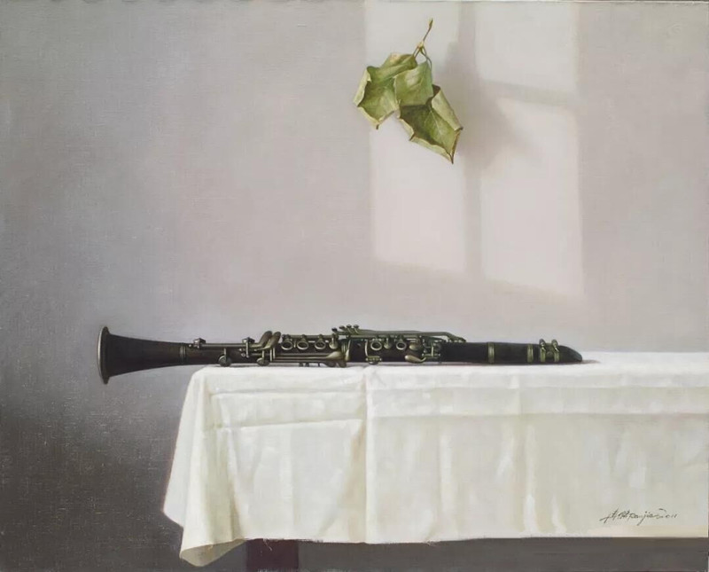 冉杰/秋风拂过/80×100cm/布面油画