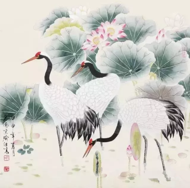 国画仙鹤的工笔绘画技法