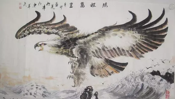 家居字画装饰风水10个讲究-老鹰的挂法