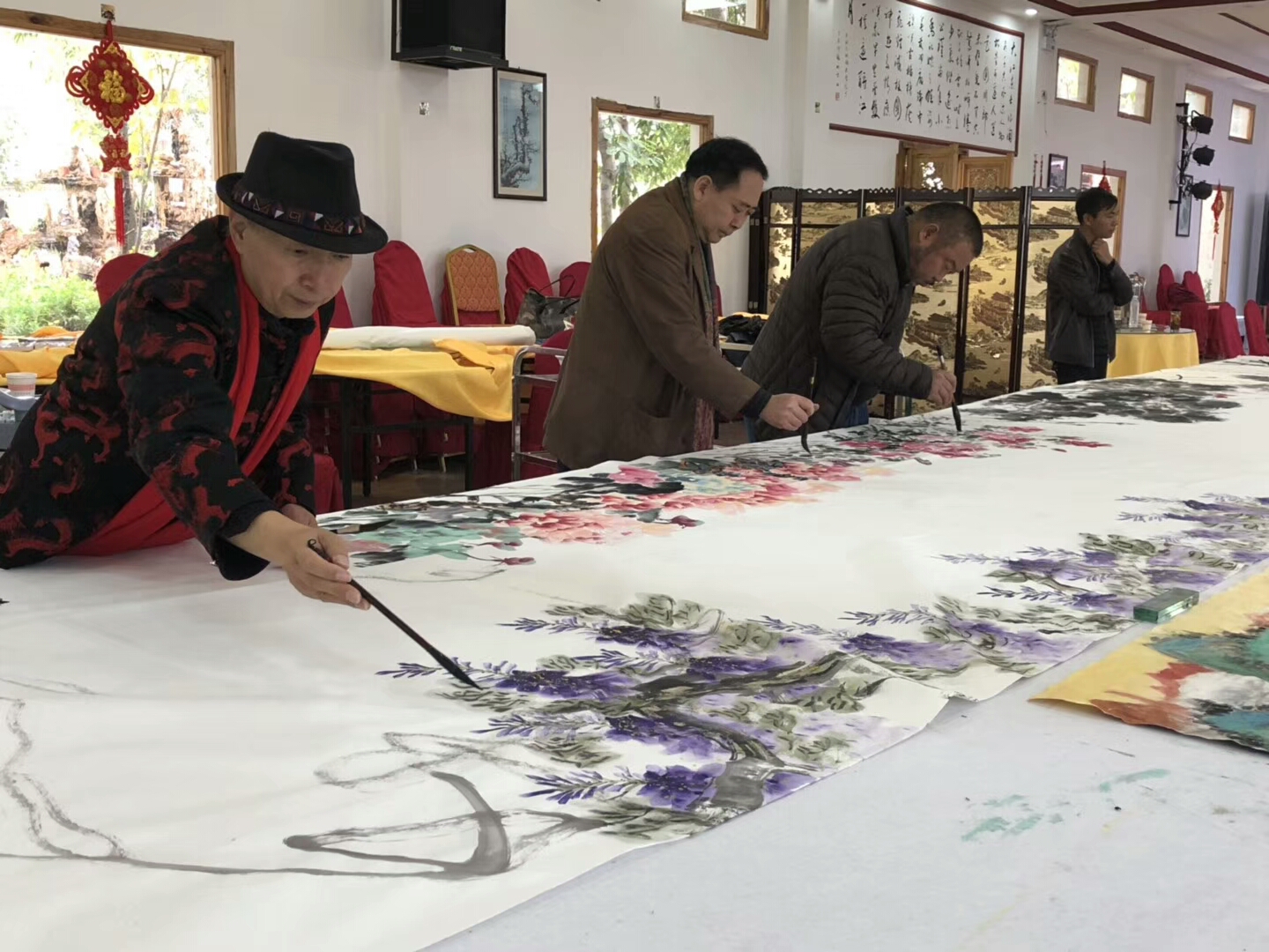 王世军带领首都书画院到革命老区开展创作采风活动