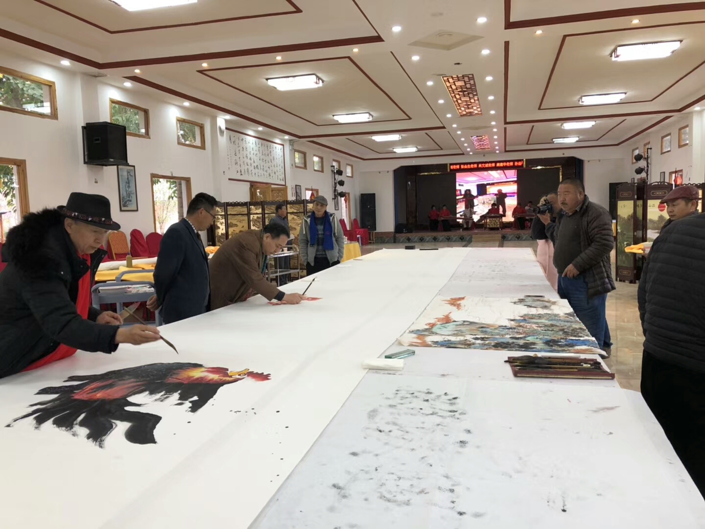 王世军带领首都书画院到革命老区开展创作采风活动