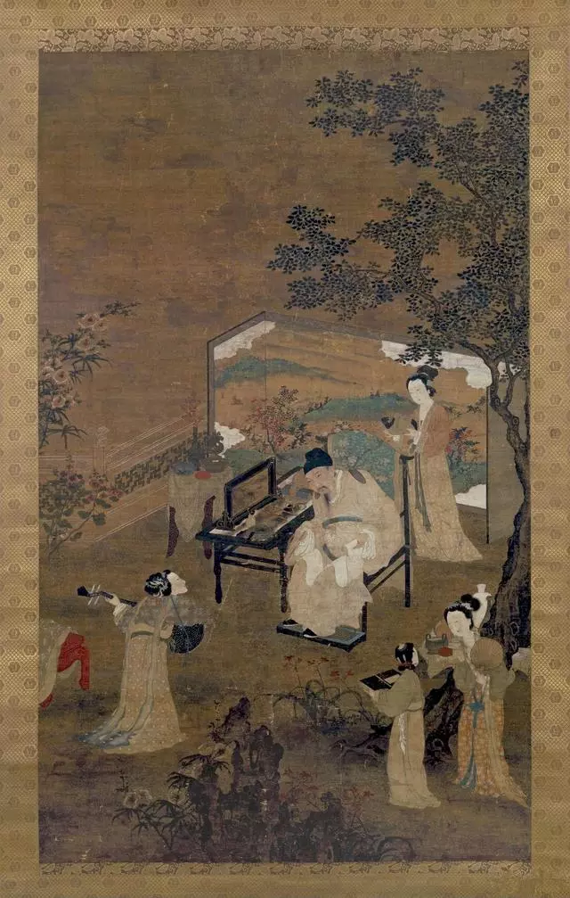 唐寅 陶谷弱兰图 大不列颠博物馆