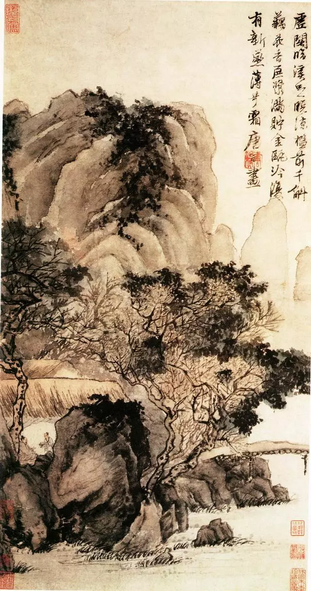 唐寅 虚阁晚凉图 四川省博物馆藏