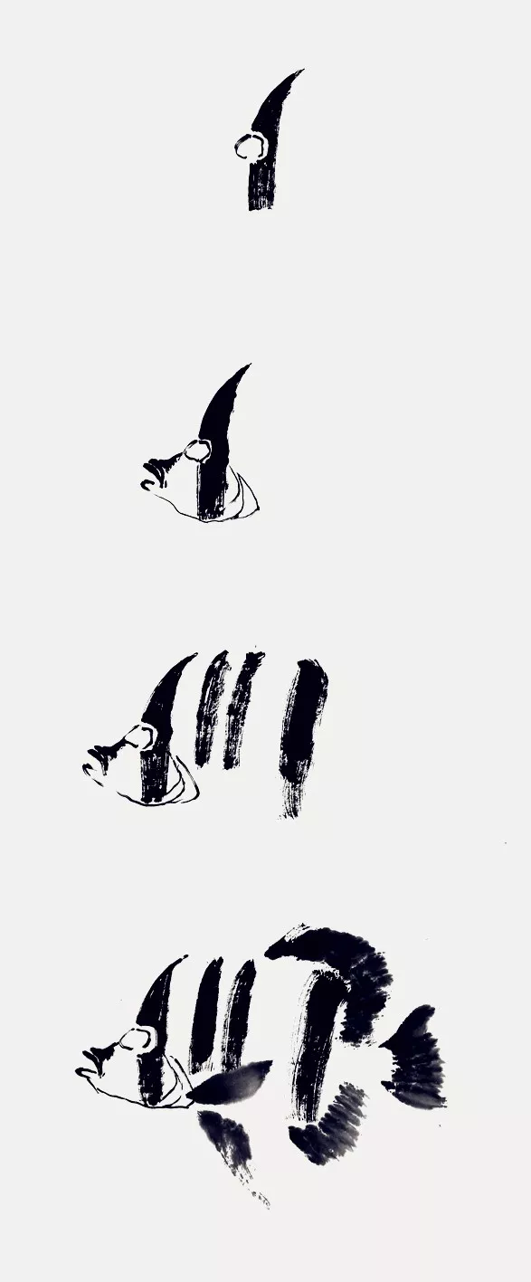 蝴蝶鱼画法