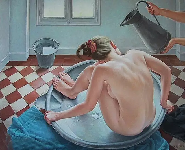 弗朗辛·凡·霍夫(Francine Van Hove)女性人体油画作品9