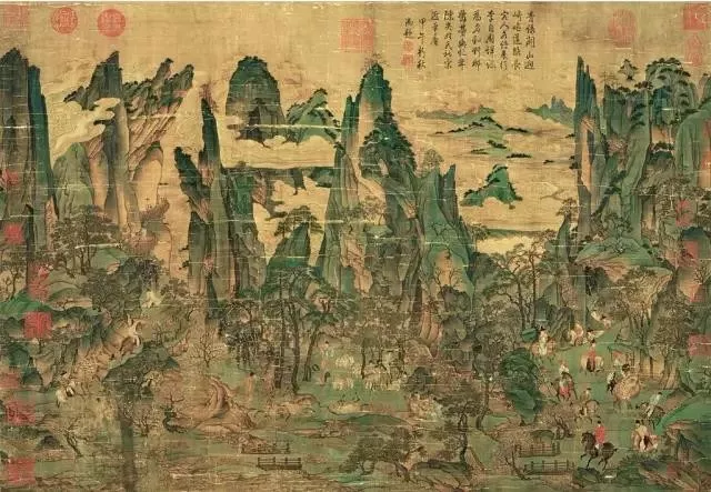 唐代李昭道《明皇幸蜀图》