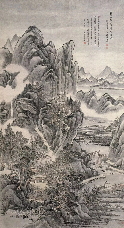 清 王翚 溪桥峻岭图