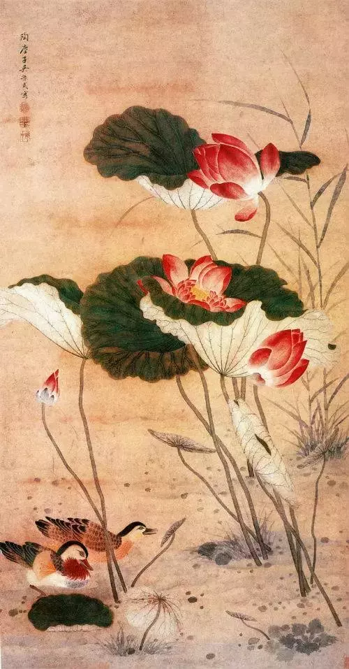 清代国画大师吴振武 荷花作品欣赏