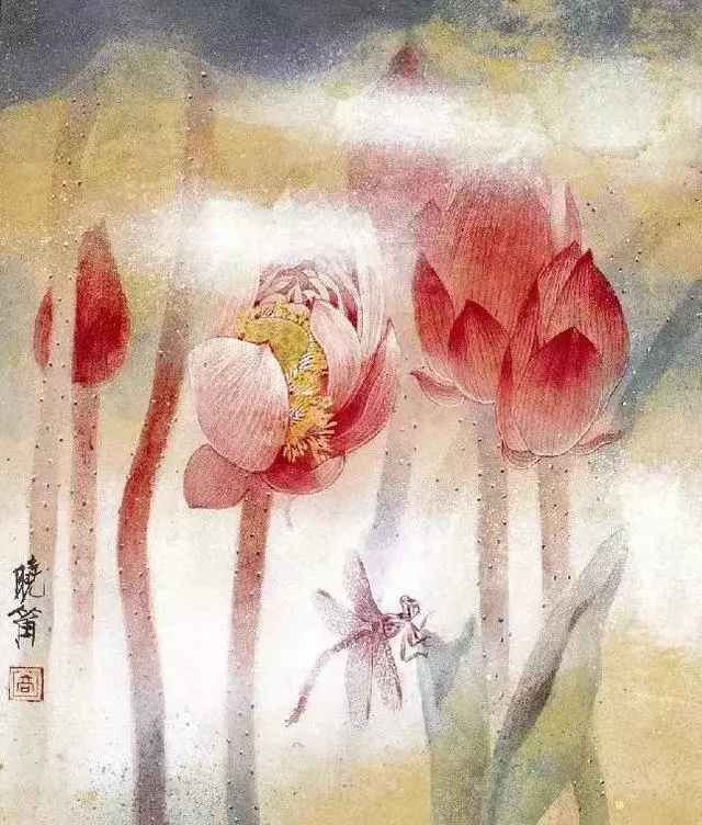 国画大师高晓笛 荷花作品欣赏
