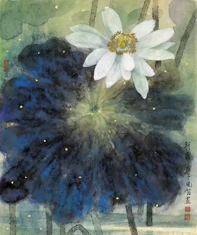 国画大师高晓笛 荷花作品欣赏