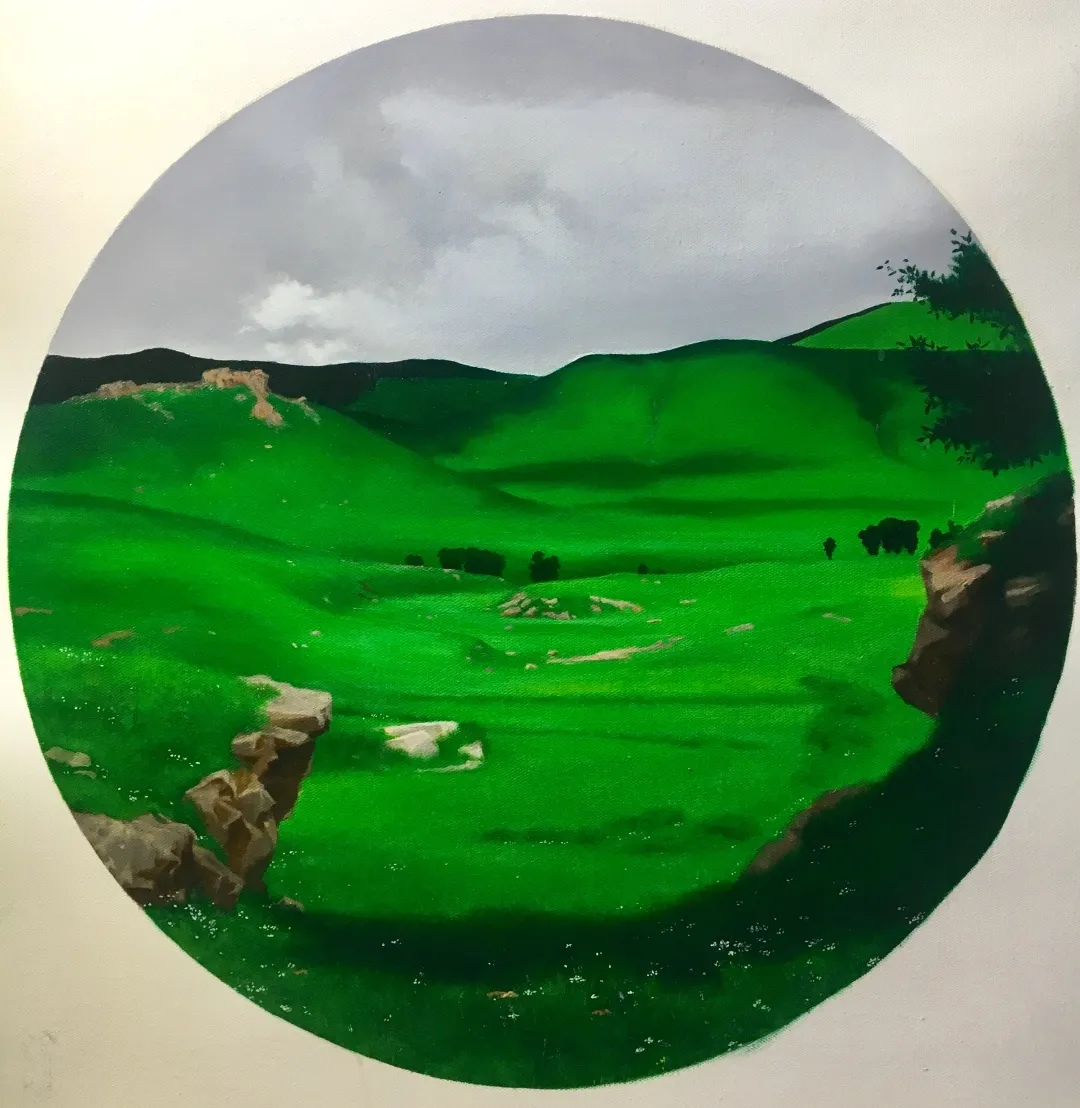 杨建油画作品《境.之二》