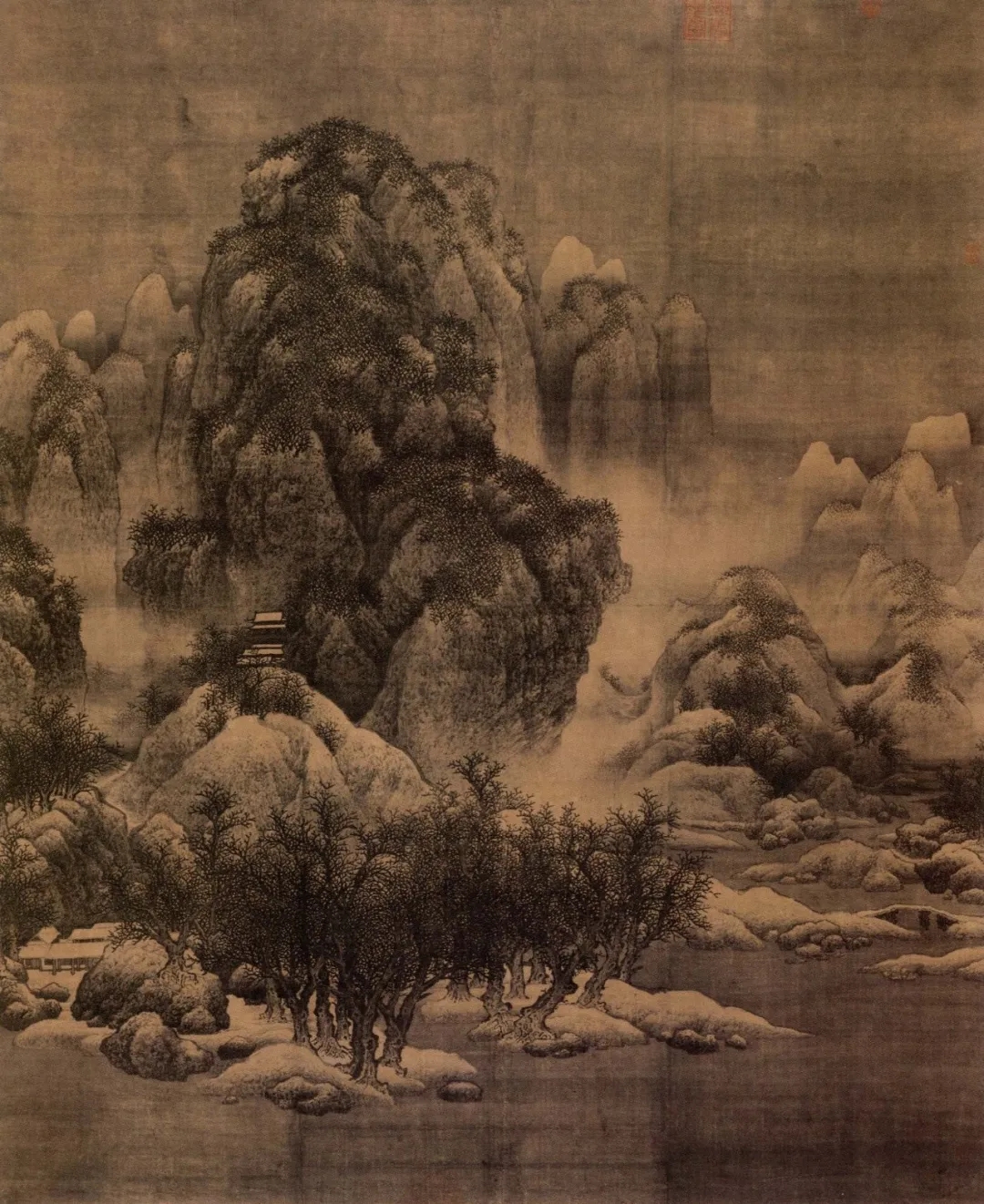 范宽 雪景寒林图