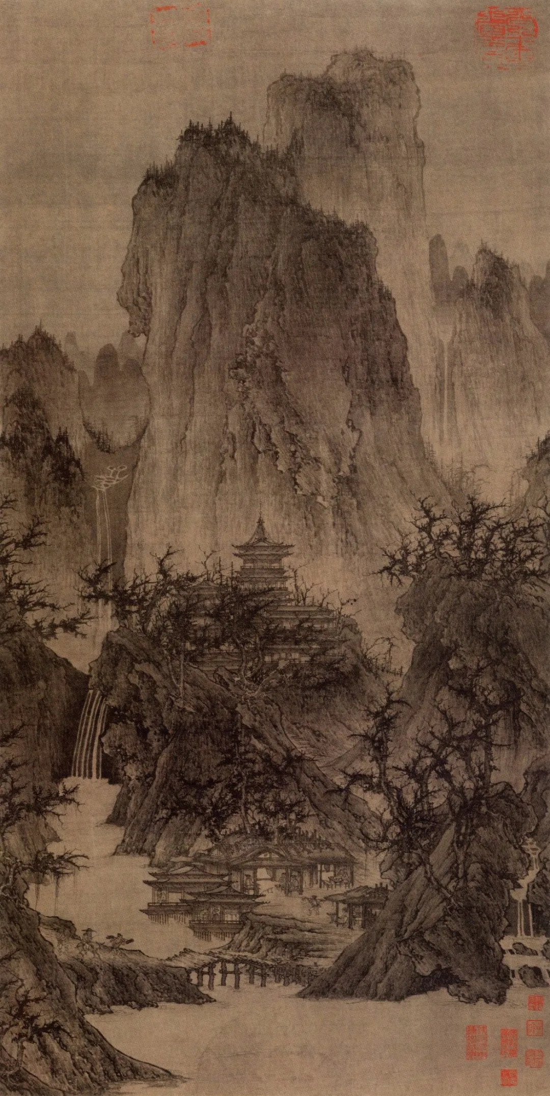 李成 晴峦萧寺图