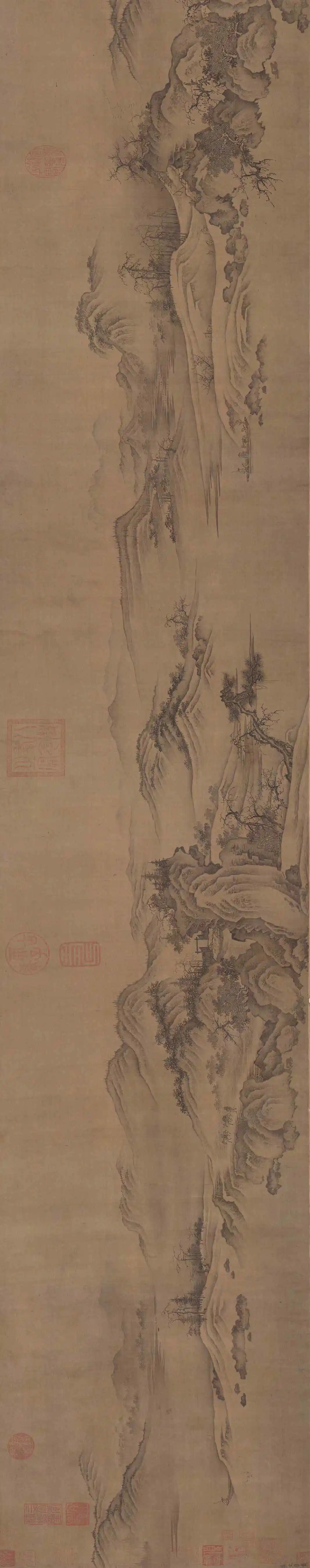 燕文贵(款)秋山萧寺图