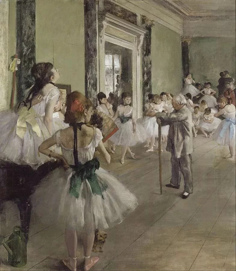 世界经典油画-埃德加? 德加《舞蹈教室》The Ballet Class