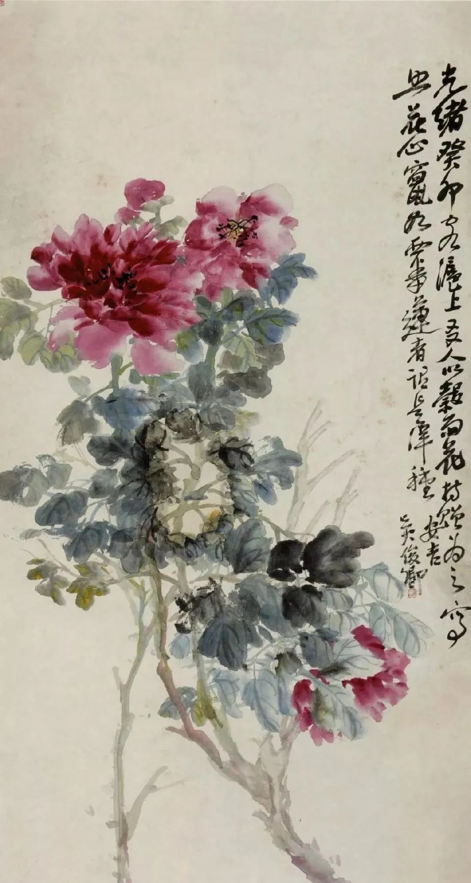 吴昌硕花卉作品欣赏