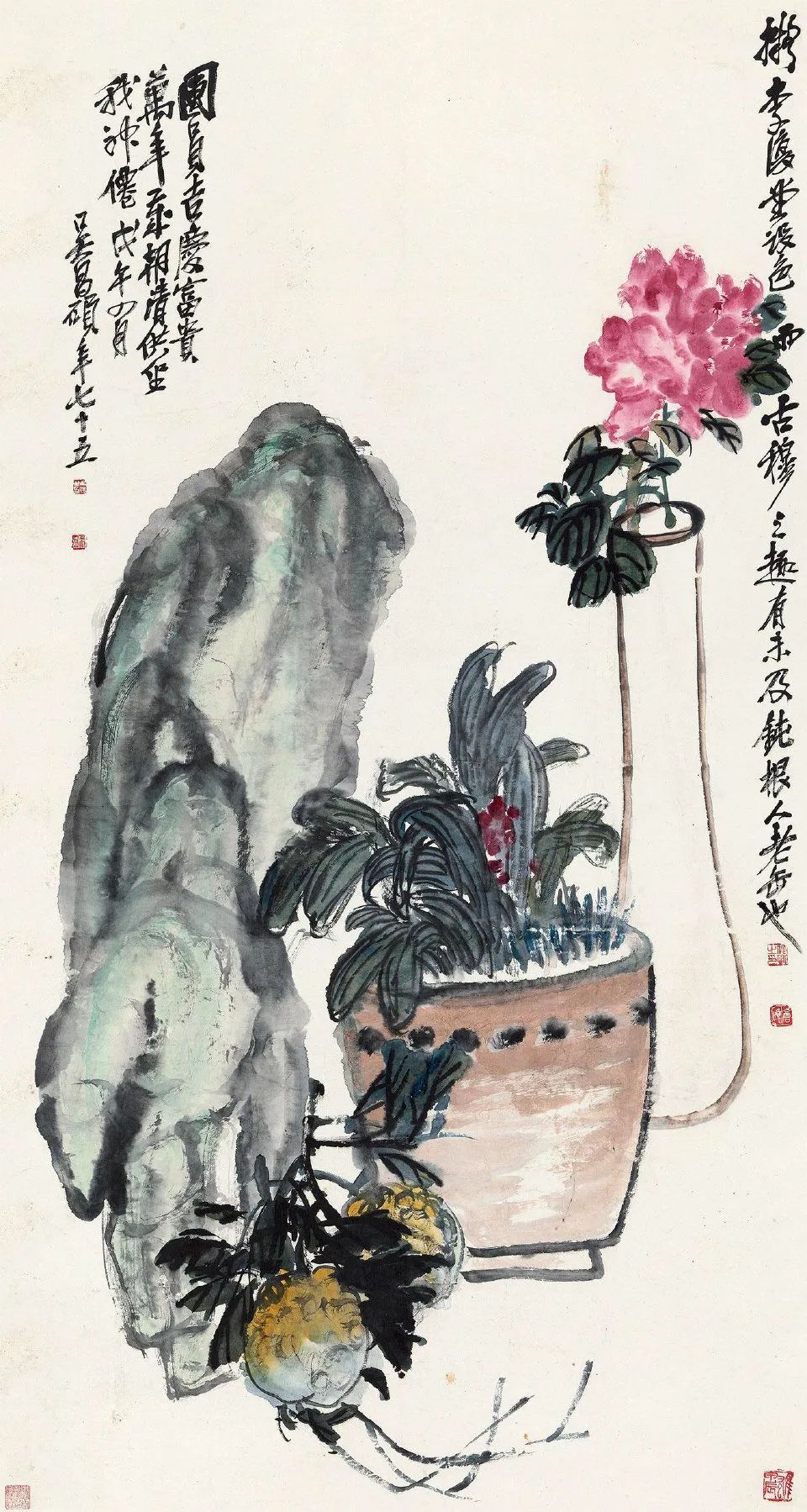 吴昌硕花卉作品欣赏