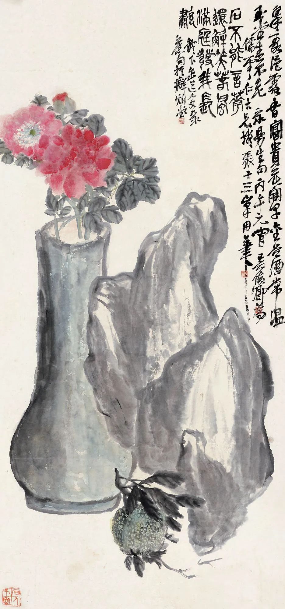 吴昌硕花卉作品欣赏 吴昌硕花卉作品欣赏