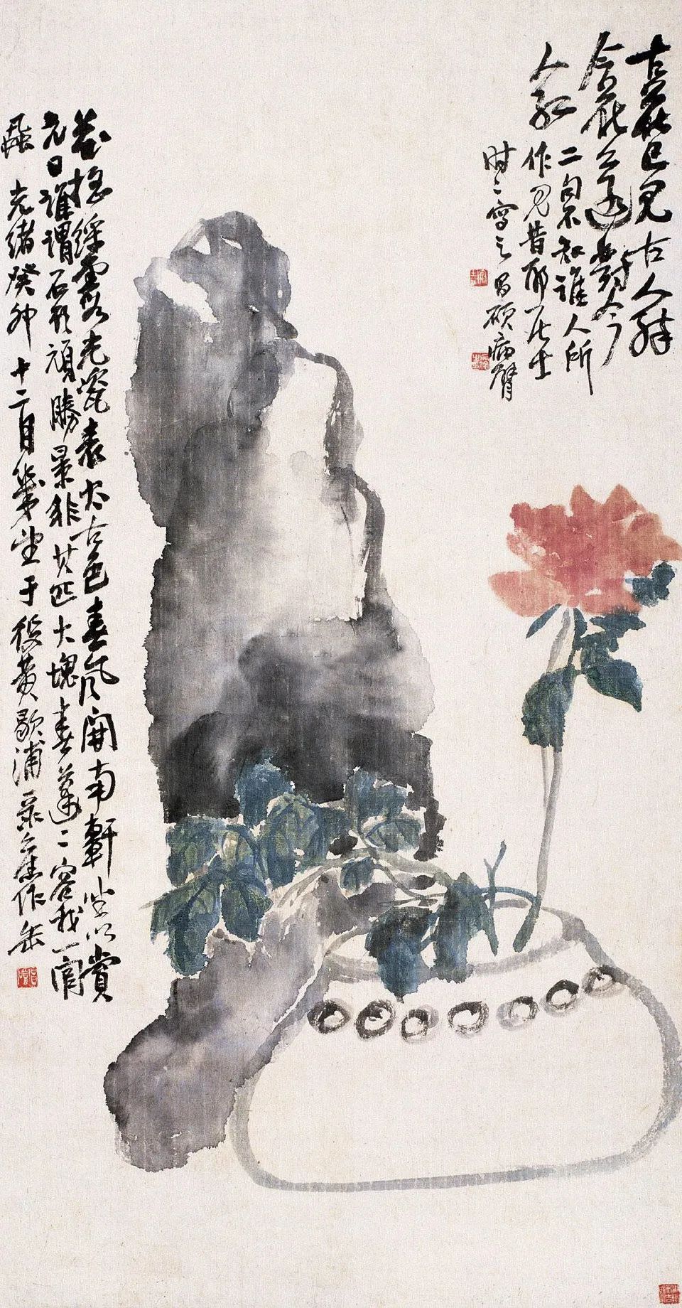 吴昌硕花卉作品欣赏 吴昌硕花卉作品欣赏