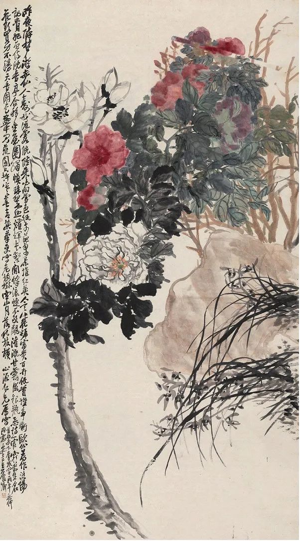 吴昌硕花卉作品欣赏 吴昌硕花卉作品欣赏