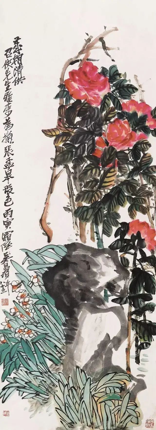 吴昌硕花卉作品欣赏 吴昌硕花卉作品欣赏