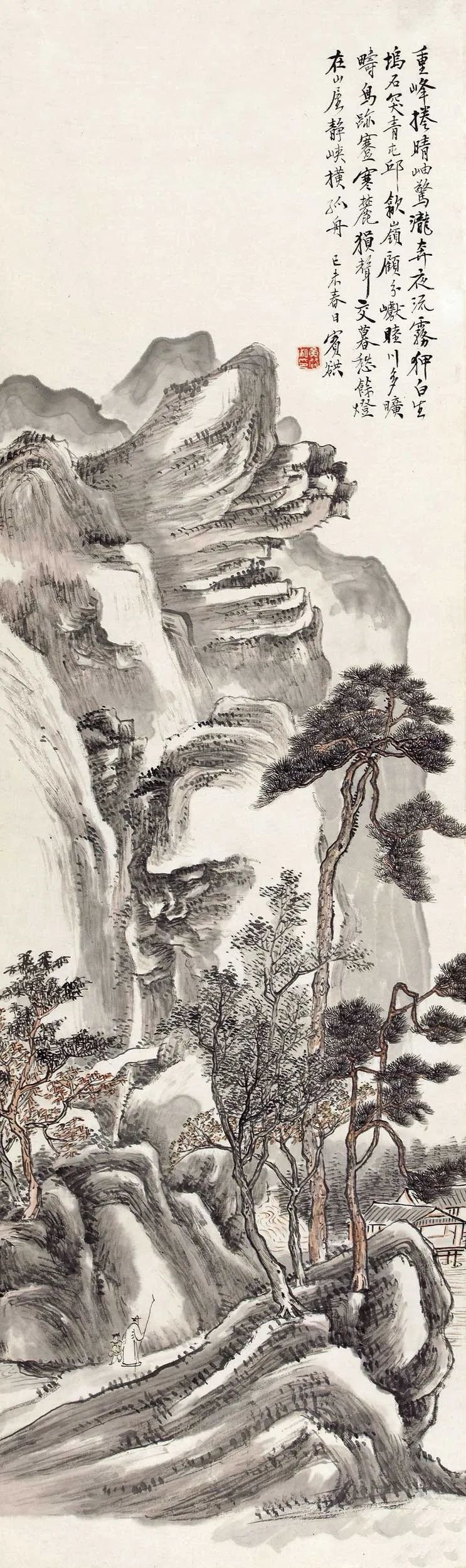 黄宾虹国画山水画作品欣赏