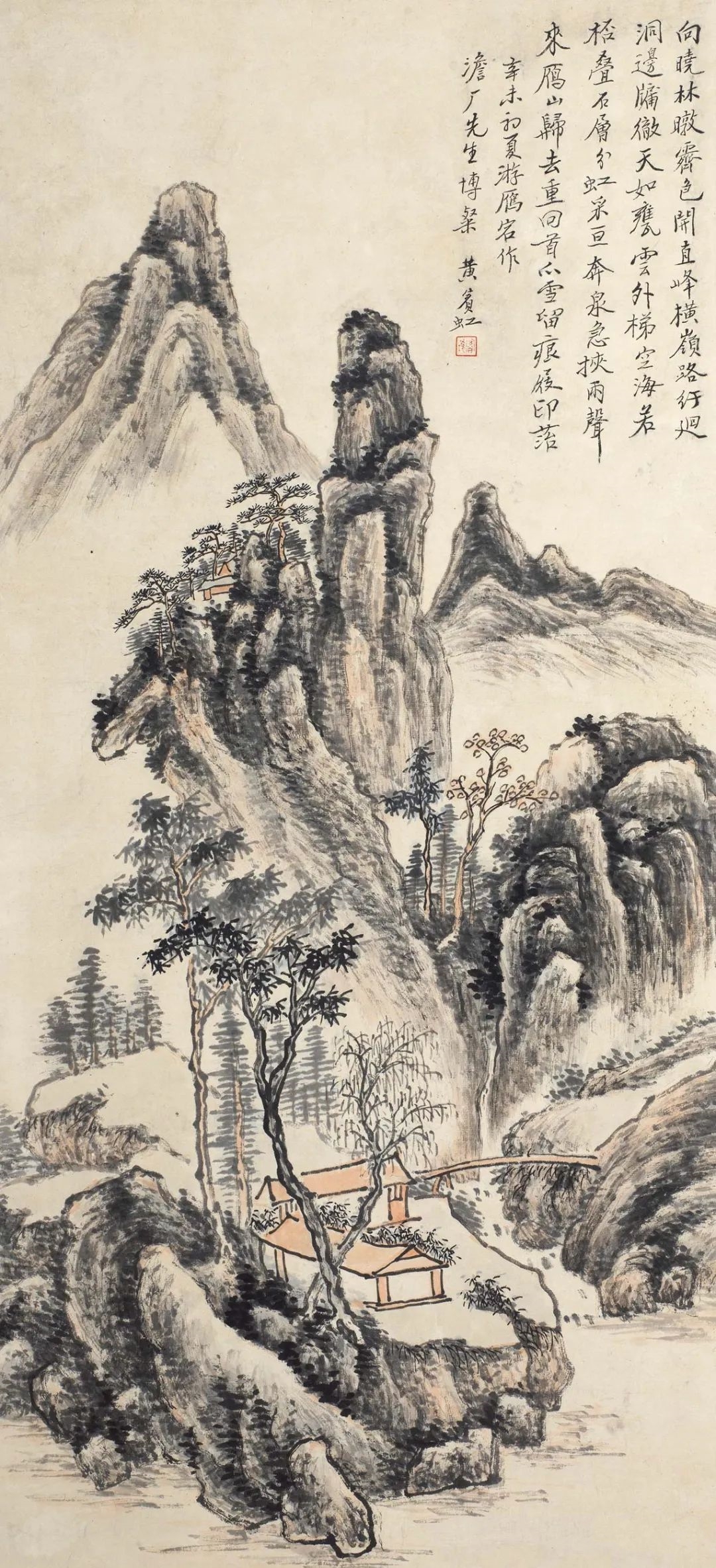黄宾虹国画山水画作品欣赏