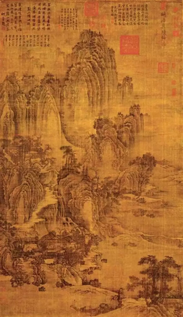 五代 后梁·荆浩 匡庐图 185.8×106.8cm 台北故宫博物院藏 五代 后梁·荆浩 匡庐图 185.8×106.8cm 台北故宫博物院藏